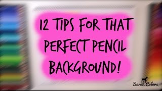 12 Tips for that perfect pencil background [upl. by Fortier]