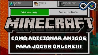 Como adicionar amigos no Minecraft [upl. by Enahc196]