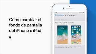 Cómo cambiar el fondo de pantalla del iPhone o iPad — Soporte técnico de Apple [upl. by Easlehc]