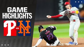 Phillies vs Mets Game Highlights 91924  MLB Highlights [upl. by Hjerpe907]