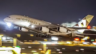 25 LATE NIGHT TAKEOFFS from UP CLOSE  747 777 787 A330 A350 A380  Sydney Airport Plane Spotting [upl. by Cedell]