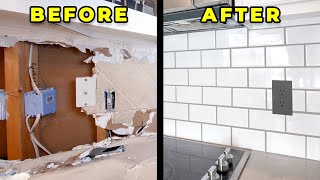 Backsplash Makeover Easy HowTo Guide [upl. by Jamnis]