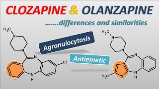 Clozapine and olanzapine  Atypical antipsychotics with few differences [upl. by Lamrert]