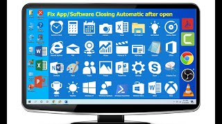 Fix AppsSoftware Close Immediately After Launch in windows 10 [upl. by Zenger]