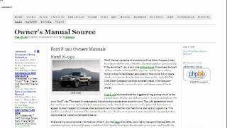 Ford F150 Owners Manual Free [upl. by Ahsinit]