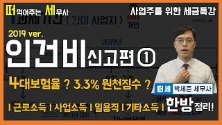 사업주를 위한 세금특강 인건비신고편 근로소득자4대보험료 사업소득자프리랜서 일용직 기타소득자 신고편떠먹여주는 세무사 [upl. by Ewald]