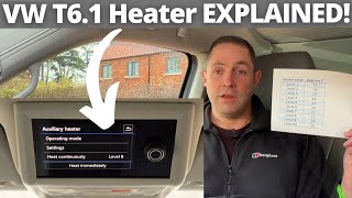 How To Stay Warm VW California Diesel Heater EXPLAINED [upl. by Yoc]