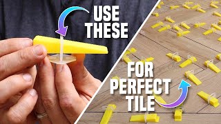 How To Use A Tile Leveling and Spacer System From Amazon  DIY Homeowner [upl. by Attelra153]