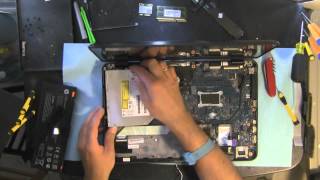 HP ENVY 14 take apart disassemble how to open video disassembly [upl. by Sueddaht]