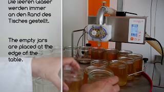 Honigabfüllmaschine NASSENHEIDER Honey 65  Tutorial Honigabfüllung [upl. by Johnsson]