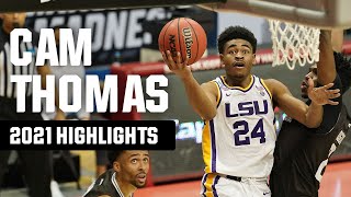 Cam Thomas 2021 NCAA tournament highlights [upl. by Naltiak]