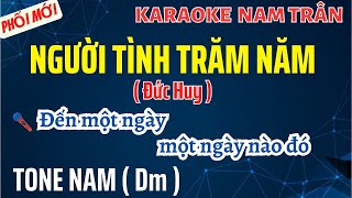 Karaoke Người Tình Trăm Năm Tone Nam  Nam Trân [upl. by Siravart]