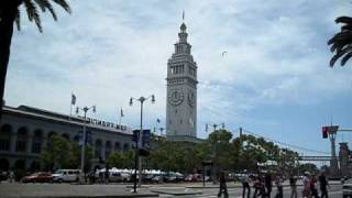 Ferry Building Clock Tower San Francisco California Embarcadero [upl. by Oliy364]