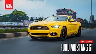 Nepal Exclusive Ford Mustang GT  Test Drive Review  Nepal Drives [upl. by Ehcar]