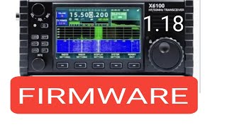 NEW XIEGU X6100 FIRMWARE v118  Full install [upl. by Ewell]