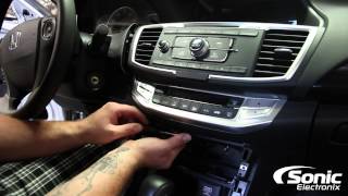 How To Remove Factory Stereo  2014 Honda Accord [upl. by Matthaus]