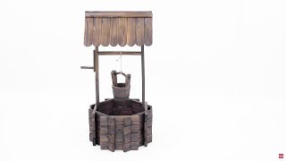 Assembly Wooden Wishing Well SKY2399 [upl. by Kama]