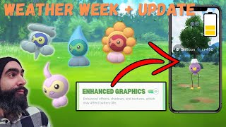 Pokémon GO Weather Week  Graphics Update pokemongo pogo pokemon castform [upl. by Ahsita18]