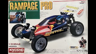 Kyosho Rampage PRO Vintage Racing Buggy 1994 unboxing [upl. by Dunton]