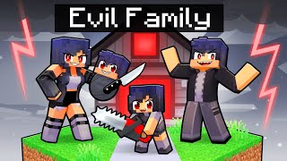 Having an EVIL FAMILY in Minecraft [upl. by Saxe587]