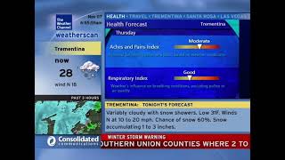 Weatherscan Emulation  1172024 Trementina  WinterStorm warning [upl. by Archibaldo898]