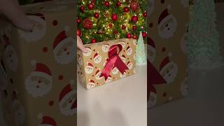 🎀✨🎶 Keep it SIMPLE easy wrapping with a ribbon 😍 christmas giftwrapping shorts [upl. by Ainniz]