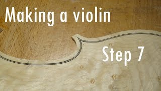 Making a violin  step 7  the purfling [upl. by Zedecrem]