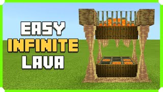 How To Get Infinite Lava In Minecraft Bedrock Edition  Minecraft 1man1game [upl. by Emaj]