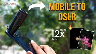 Telephoto Zoom Lens for Smartphone  12x Zoom Lens for Mobile Camera [upl. by Ihcelek334]