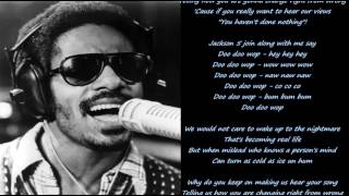 Stevie WonderYou havent done nothin Lyrics [upl. by Pomfret]