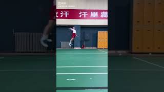 zheng si wei training badminton attack [upl. by Emmer]