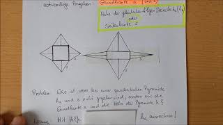 Netz einer Pyramide zeichnen [upl. by Enyledam523]