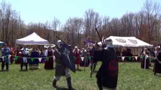 Duke Omega vs a noble knight East Kingdom Crown Tourney April 2013 [upl. by Gabrila768]