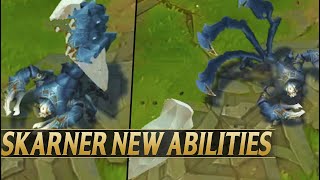 SKARNER REWORK NEW ABILITIES GAMEPLAY  League of Legends [upl. by Farrison574]