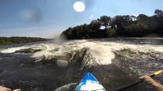 Kayaking the Coosa River Wetumpka Alabama 8000 cfs [upl. by Annasiul]