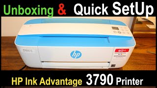 HP Ink Advantage 3790 SetUp Unboxing amp Review [upl. by Sutphin]