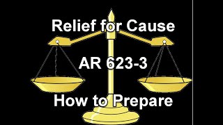 How to Prepare a Relief for Cause Evaluation  NCOER OER AER [upl. by Anedal]