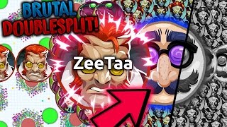 ULTRA DOUBLESPLITS DESTRUCTION amp BRUTAL BACKWARDS RAREST POPSPLITS  Agario BEST MOMENTS  ZeeTaa [upl. by Agnizn285]