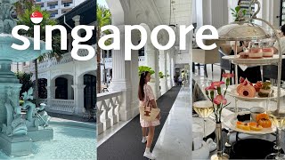 Raffles singapore 🇸🇬 my honest review of the 160 afternoon tea experience at raffles hotel 🫖🌸 [upl. by Mauretta]