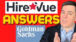 Goldman Sachs HireVue Questions Answers and Strategy [upl. by Bierman]