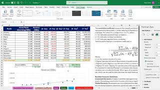 Summary Statistics Measure of Location amp Correlation Coefficient in Excel Download File [upl. by O'Donoghue]