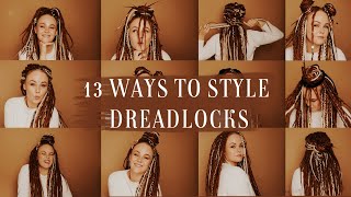 How to style your DREADLOCKS  synthetic dreadlock extensions [upl. by Bittner]