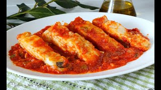 Bacalao con tomate🐟LA RECETA DE TODA LA VIDA [upl. by Lekzehcey]