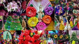 🎄ADORNOS Y DECORACIONES NAVIDEÑAS 🎄 ARTESANÍAS MEXICANAS🎄 CALLEJÓN DE CABAÑAS [upl. by Neiht951]