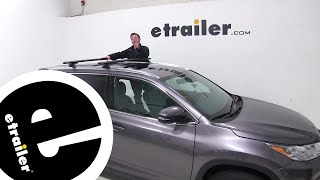 etrailer  RhinoRack Roof Rack Installation  2019 Toyota Highlander [upl. by Crescantia]