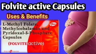 Folvite active capsule Benefits  Lmethyl folate Methylcobalamin Vit B6 [upl. by Eclud523]