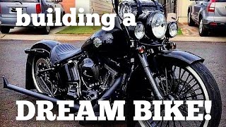 Building a custom Motorcycle The Harley dream build part 1 HARLEY DAVIDSON BUILD [upl. by Agnew]