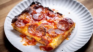 The Best Sheet Pan PEPPERONI PIZZA Recipe [upl. by Adiraf]