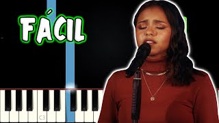 Começo Meio E Fim  Julia Vitoria  VERSÃO FÁCIL  Piano e Teclado Tutorial [upl. by Hannej1]