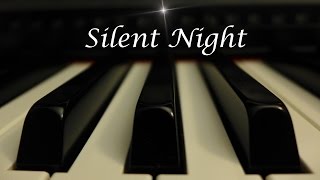 Silent Night  Christmas Hymn on Piano with lyrics [upl. by Ainiger]